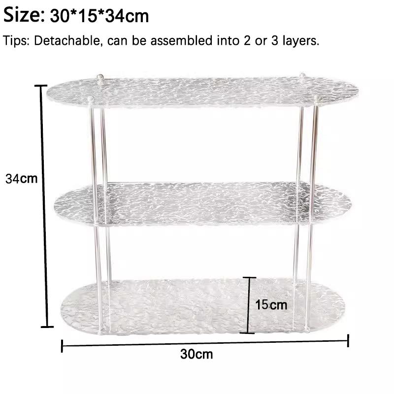 3layer Storage Rack Acrylic Display Stand Countertop Cosmetics Perfume Display Coffee Cup Holder Desktop Storage Decorate