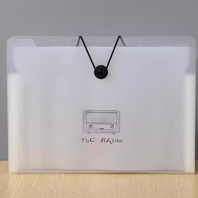 A4 Multi-Layer Test Paper Storage Folder for Students - Accordion Organizer for Junior & High School Students