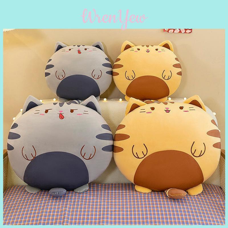 Cozy Cat Shaped Cushion With Short Plush Fabric For Home Decor And Relaxation