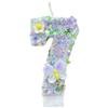 1PC Number Birthday Candles Butterfly And Flower Decorations Kids Party Cake Decorations Food-Safe Plastic Material 7.5x4cm