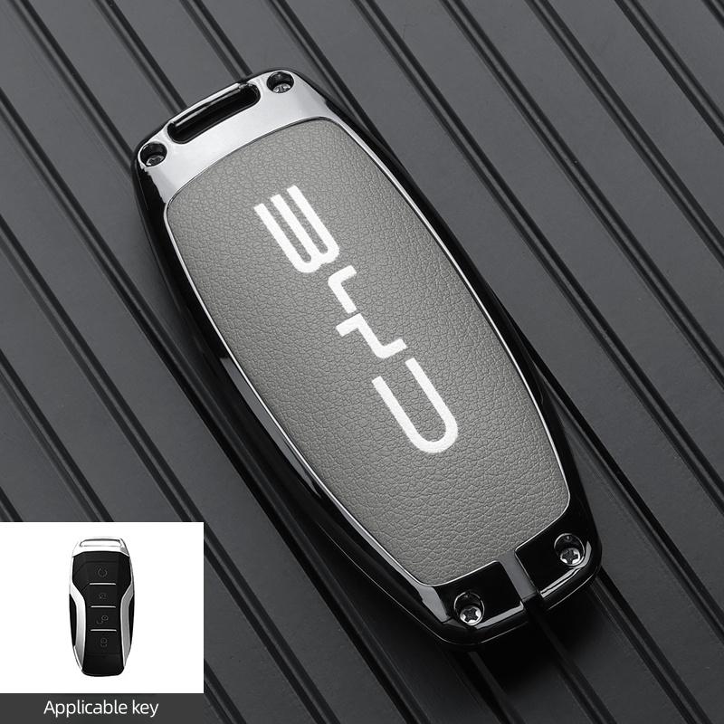 Car Remote Key Case Fob Cover Holder Shell Bag for BYD Song Plus Atto 3 Han EV Tang DM Qin Seal Dolphin Keychain AccessoriesP
