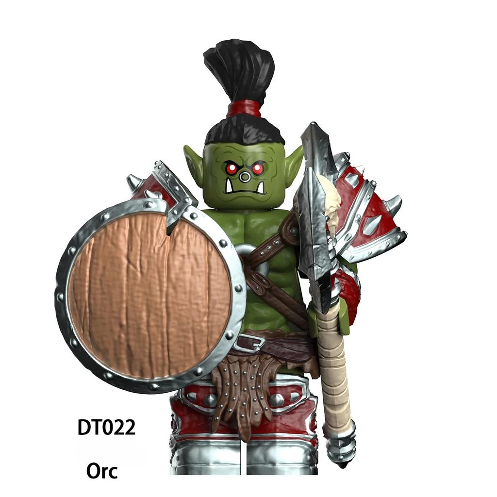 Medieval Orcs Model Bricks Mini Compatible Assembly Action Figures Puzzle Cartoon Building Blocks Toy Birthday Gifts