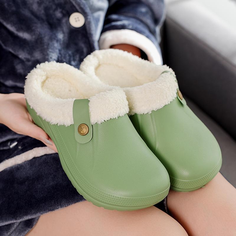 Fleece neue Zuhause Baumwollpantoffeln weibliches Paar Kopf Baumwollschuhe Herren warm 2025shei
