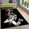 Space Astronaut Basketball Mat, Starry Sky Planet Creative Basketball Mat, Children's Decorative Rug