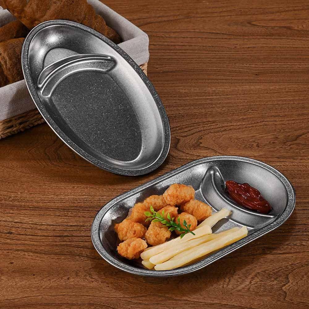 Thickened Snack Plate Oval Shaped Serving Tray Simple Dumpling Plate  Kitchen