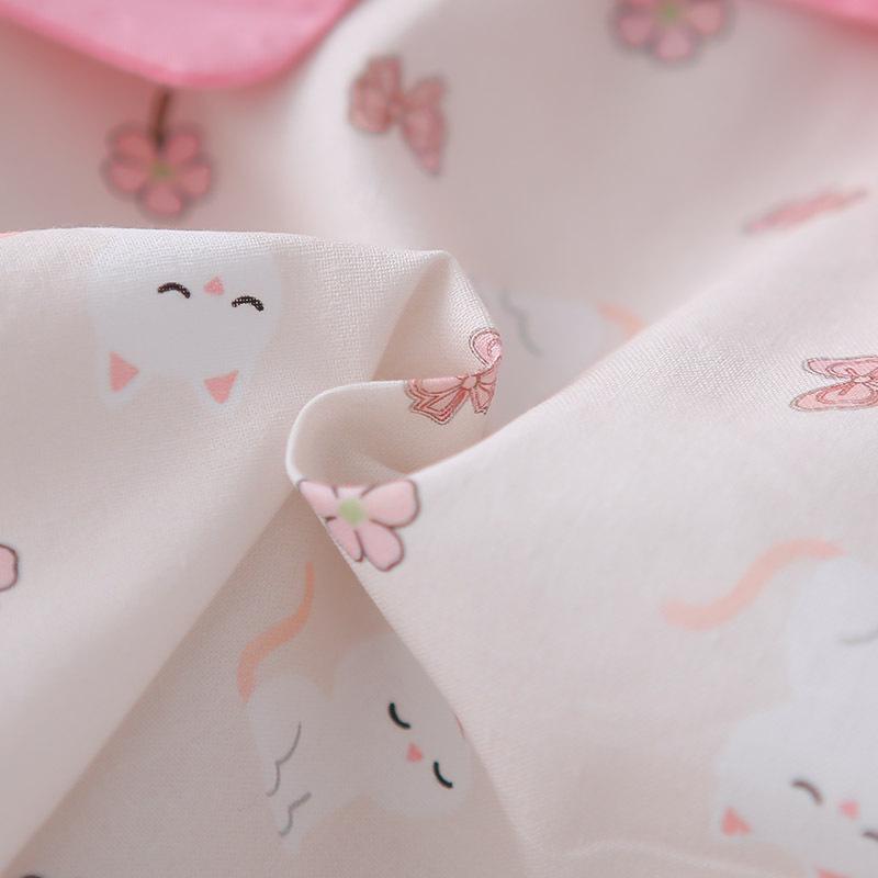 Infant Girls' Floral Cat Lapel Two-Piece Set - Long Sleeve Top & Casual Pants, Spring/Fall 2026