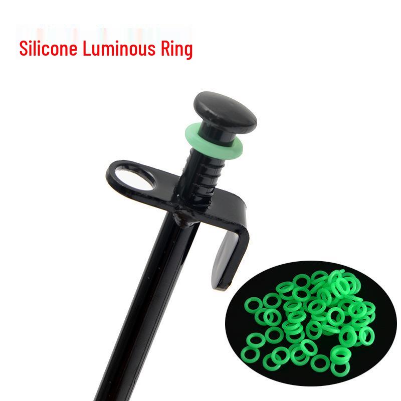Luminous Silicone O-Ring for Camping Tent Pegs & Night Fishing Warnings