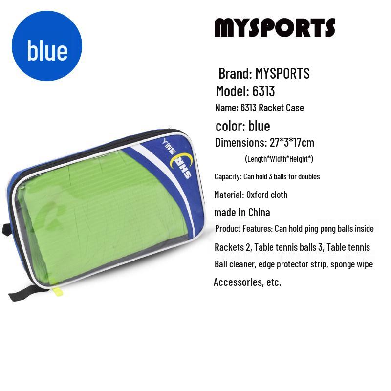 Large Capacity, Double Racket, Portable Gourd Shape Table Tennis Racket Case