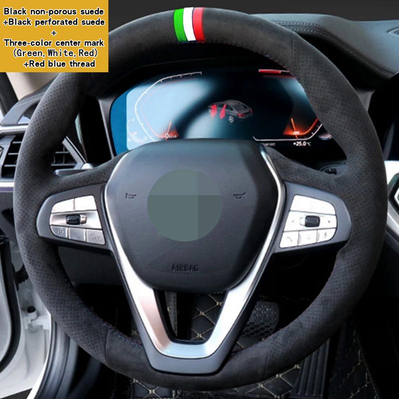 Custom Car Steering Wheel Braid Cover 100% Fit For BMW G20 G21 F40 F44 G22 G23 G26 G30 G31 G32 G11 G12 X3 X4 Car Accessories