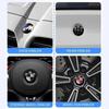 BAAP1 7pcs Front Hood Emblem Car 50th Anniversary Logo 82mm+Rear Badge 74mm+Wheel Hub Cap 68mm Decoration Cover Styling for BMW M