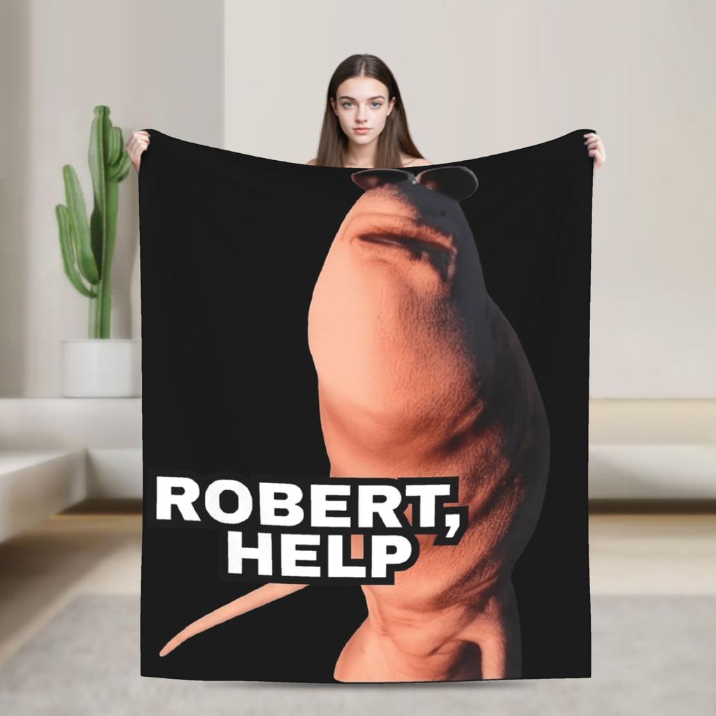 Marcus the Worm Funny Meme Plush Blanket Girls Boys Flannel Throw Blanket For Living Room Warm Soft Quality Bedspread