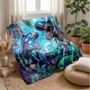 Mechanical Dinosaurs In Jungle Theme Blanket Lightweight Warm Flannel Blanket Decorative Throw Blanket for Home Decoration