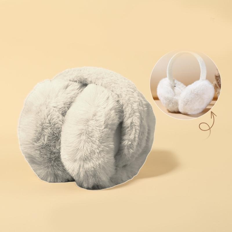 Warm Collapsible Plush Ear Warmers for Winter Outdoor Activities Keep You Warm in Cold Weather for Skiing Hiking