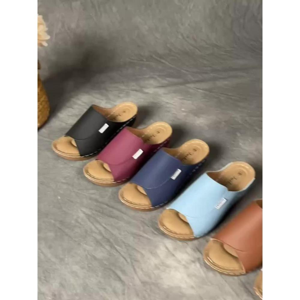 Eleganckie Damskie Sandały z Podparciem Łuku Stopy - Damskie Sandały w Jednolitym Kolorze - Oddychające, Miękka Podeszwa, Letnie Modne Sandały na Obcasie