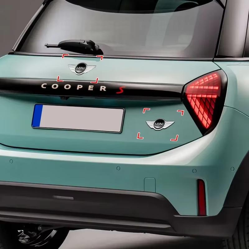 1 pièce Autocollants de Voiture en Métal 3D Emblème Badge Décoration Coffre Carrosserie Auto Pour Mini Cooper Countryman Clubman JCW F55 F56 R55 R56 R60 F60 btrme66 45x