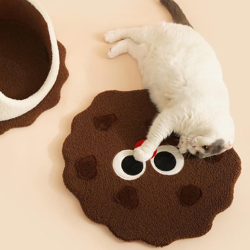 New Sandwich Biscuit Cat Nest Autumn and Winter Cold Protection Cat Sleeping Closed Cat House Cat Bed Pet Nest Kennel Supplies