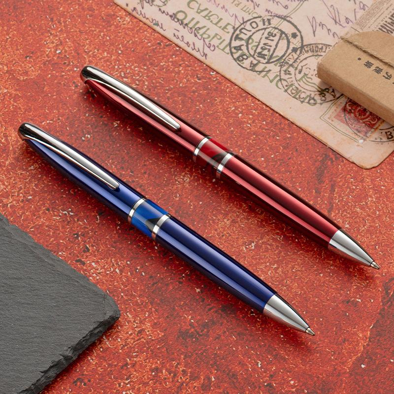 Creative Design High-quality Rotating 1.0mm Metal Ballpoint Pen, Daily Office and Study Writing Signature Pen