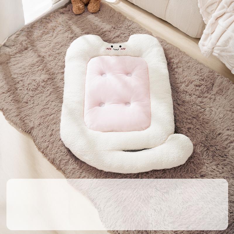 

Новый утолщенный теплый рулонный коврик для хвоста для собак, коврик для маленьких и средних собак, коврик для сна для кошек, будка для домашних животных и гнездо для кошек S: 45 * 35cm