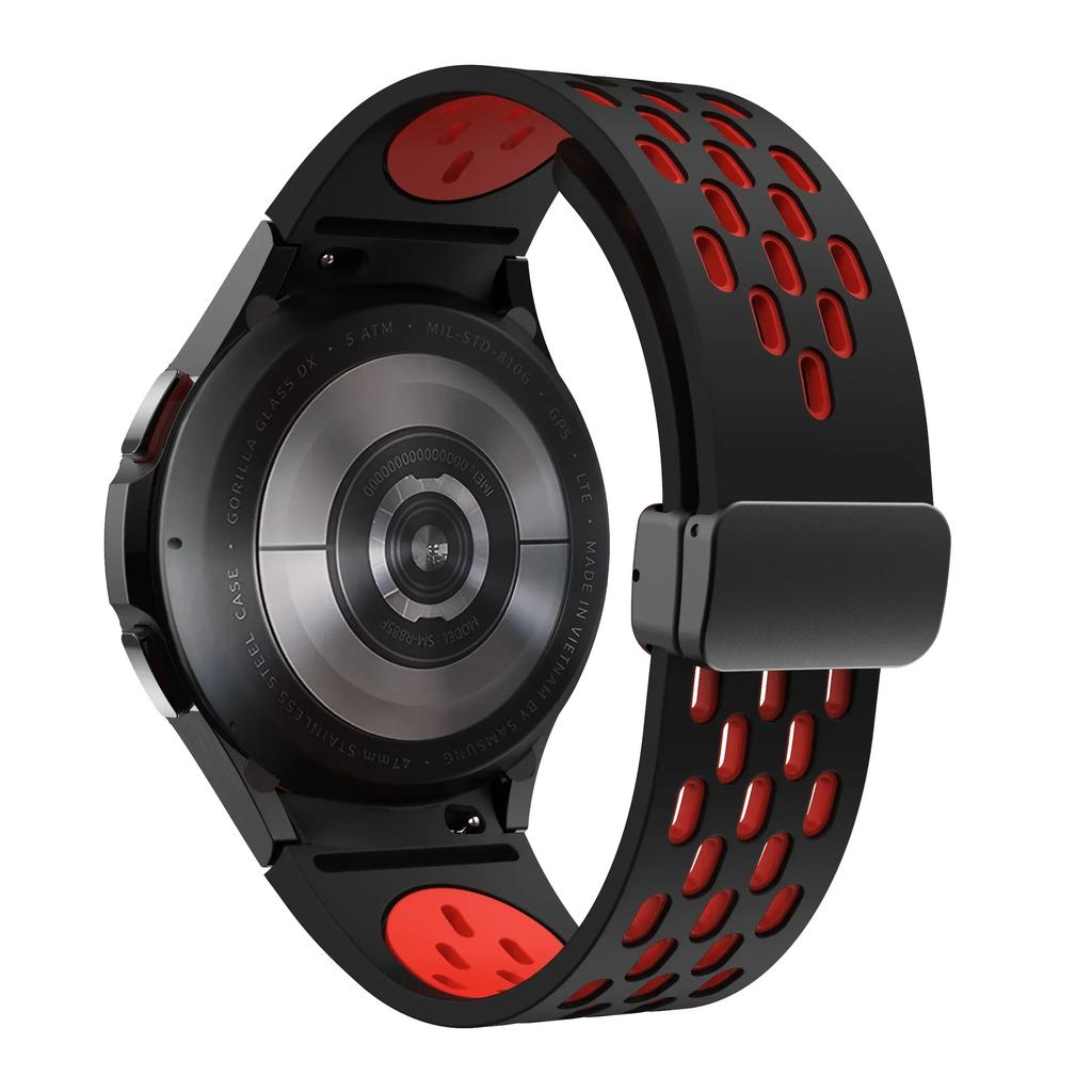 Silicone Strap for Samsung Galaxy Watch 7 6 5 4 40mm 44mm 5Pro 45mm Magnetic Buckle No Gaps Band 6 Classic 43mm 47mm 42 Bracelet