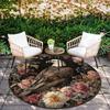 Eagle pattern round rug,Carpet Rug for Living Room Bedroom Playroom ,Non-slip Floor Mat,Holiday Gifts and Birthday Gifts.