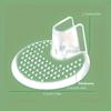 Transparent Anti-Wear Half Pads for Flip-Flops with Silicone Dots, Non-Slip Toe Protectors for Sandals