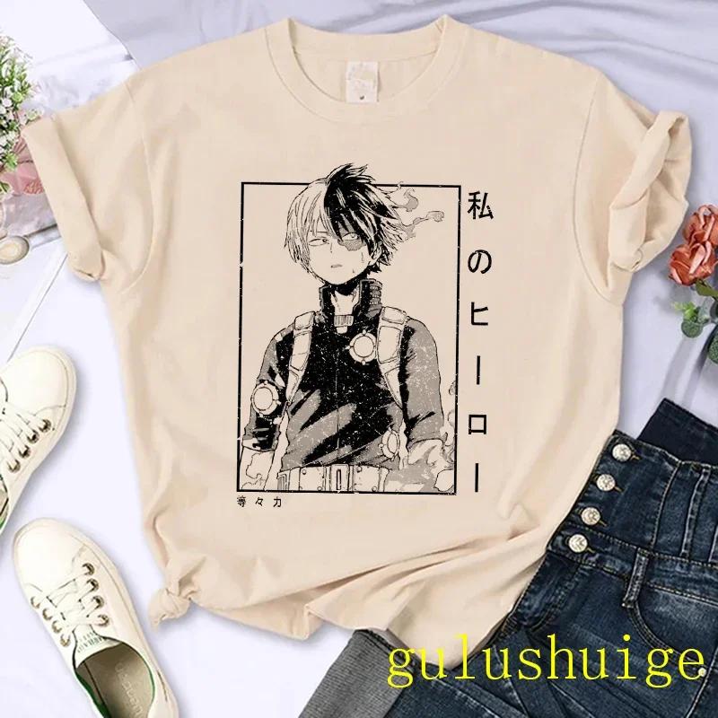 Japanese Anime My Hero Academia T Shirt Women Boku No Hero Academia Manga T-shirt Bakugou Himiko Toga Graphic Tees Tshirt