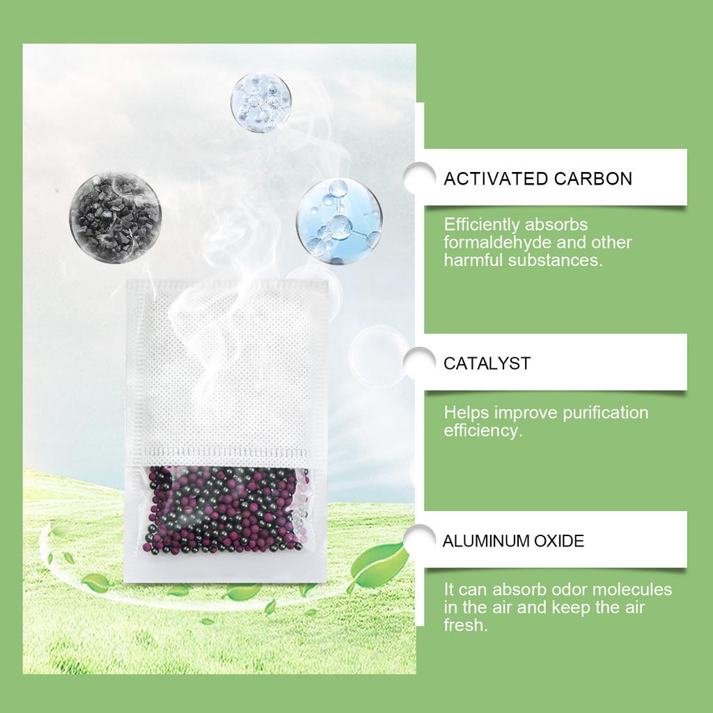 Formaldehyd&Geruchsneutralisierende Granulate Tragbar,Schnelle Formaldehyd&Geruchsentfernung,Sicher&Nicht reizend,Geeignet für Wohnungen&Büros