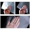 50pcs Clothing Zipper Packaging Bag One Side Frost One Side Clear PE Pull Lock Plastic Storage Bag Thick Clothes Pack Bags