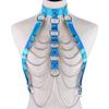 Holographic Chain Harness Women Body Fetish Clothing  Clothing