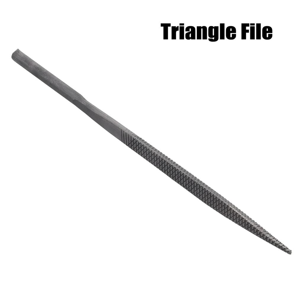 3 Types 1pc Industrial Steel Files Set Flat/Round/Triangle For Metalworking Woodworking Steel Rasp File Air File Saw Accessories