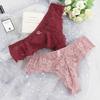 Lace Women Thong Transparent Sexy Briefs Female Intimate Underpants Low Rise Lingerie T Back Knickers