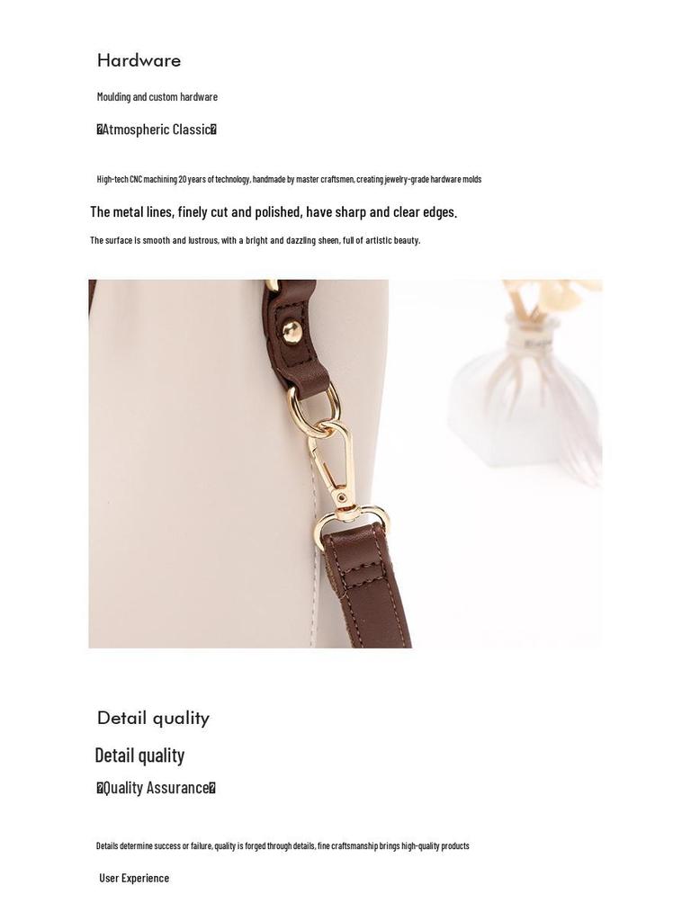Women's 2025 Trendy Soft Leather Bucket Crossbody Bag