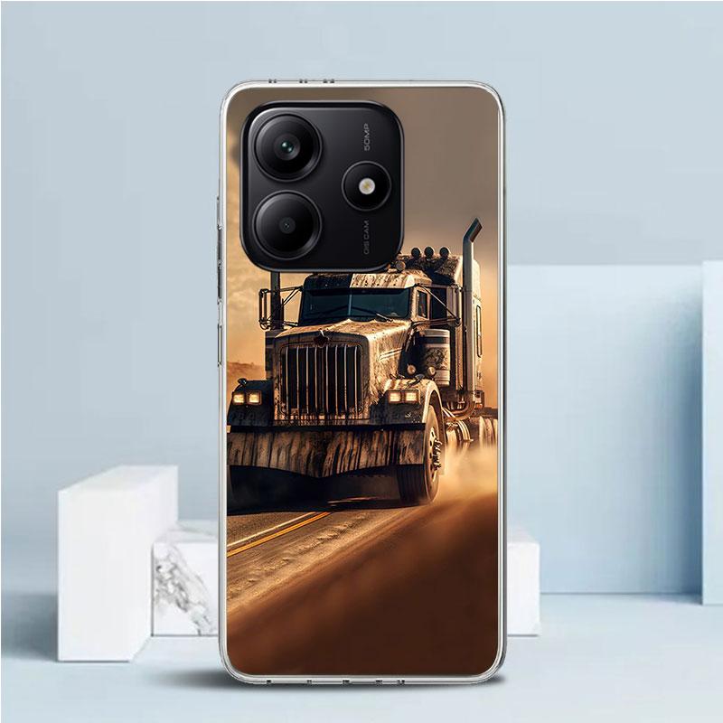 

Trucks SA-AB Soft Cover for Xiaomi Redmi Note 15 14 13 12 Pro Plus Phone Case 14S 11S 11T 11E 10S 10 4G Pattern Shell Redmi Note Note 15 Pro Plus