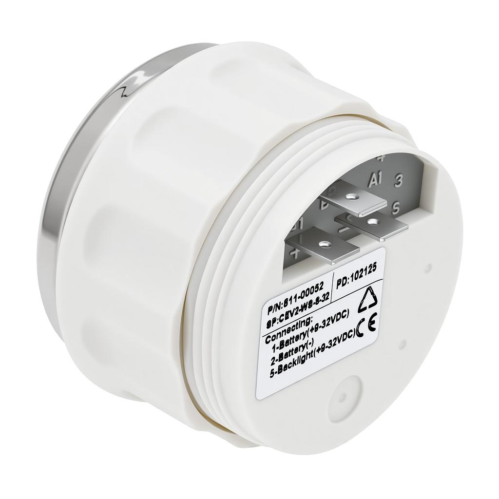 52mm Voltmeter Universal Electrical Car Truck 8-16V 18-32V 9-32V with Red Backlight 12V 24V for Car Boat