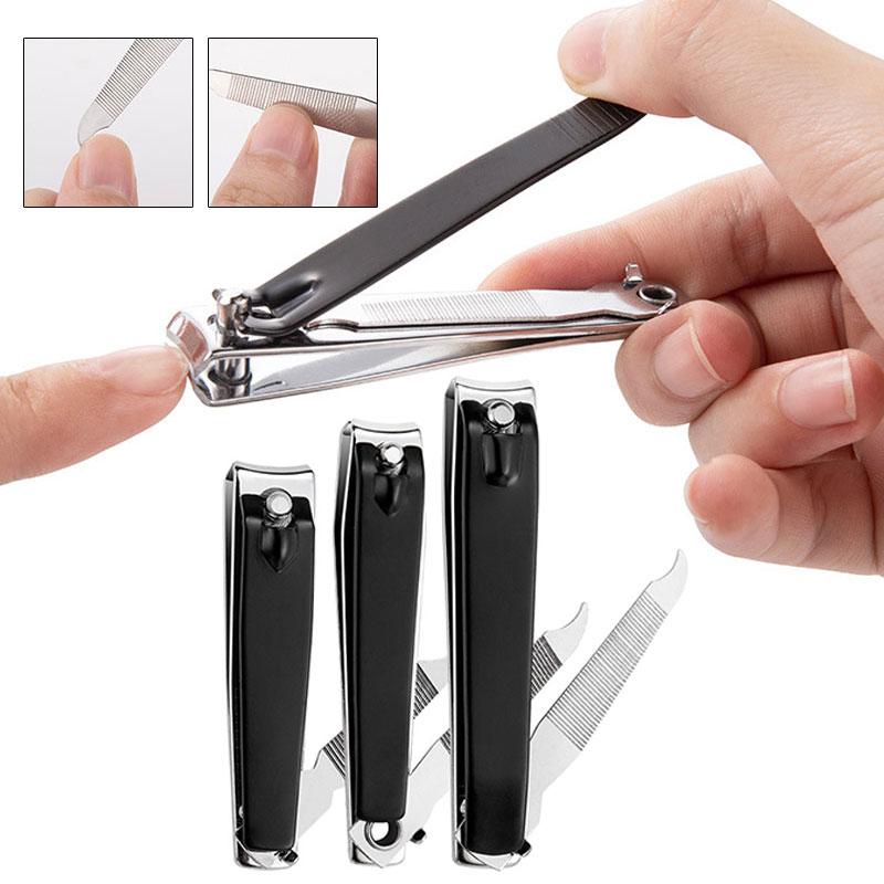 Nail Art Clippers i rustfritt stål Manikyr Filer Fingerneglekutter Nail Nipper Tånegletrimmer Neglesaks