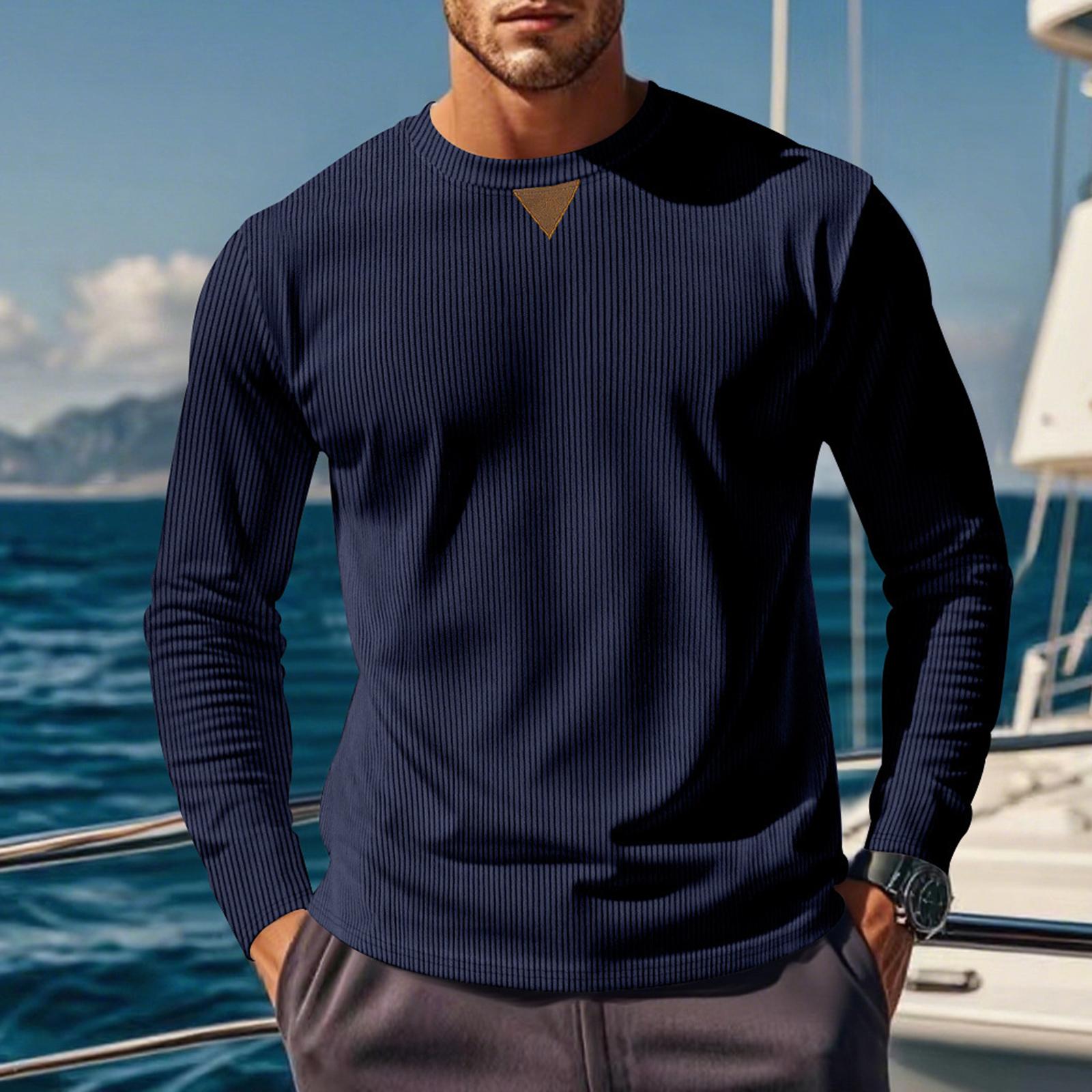 

Мужской повседневный стеганый удобный пуловер в уличном стиле, легкий, модный L тёмно-синий