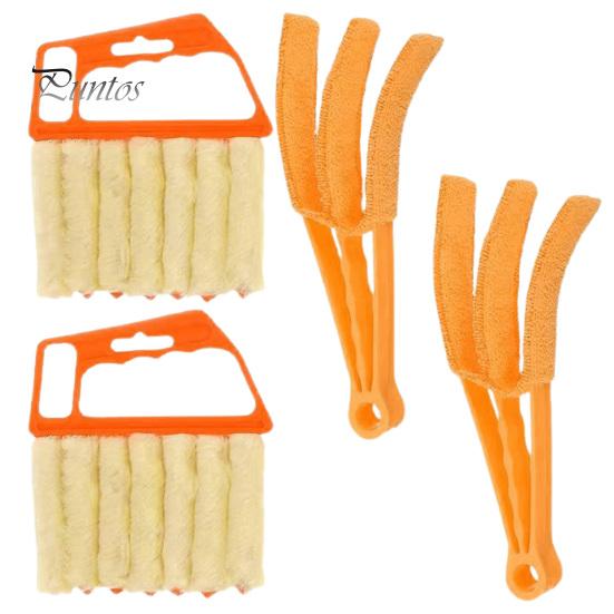 

4 шт., щетка для чистки оконных жалюзи, мягкая микрофибра, эргономичная ручка, многофункциональный вентилятор для кондиционирования воздуха, очиститель оконного зазора от пыли, бытовой очиститель жёлтый