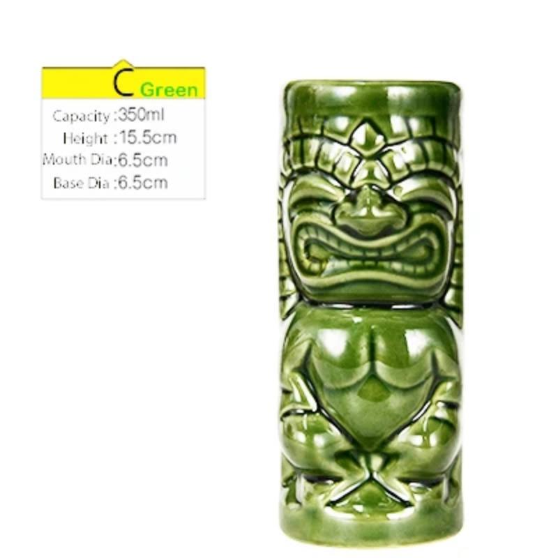 

Кружки Тики, керамические кружки для вечеринок в гавайском стиле Луау, посуда для напитков, милые экзотические бокалы для коктейлей, бар Тики 250-660ml