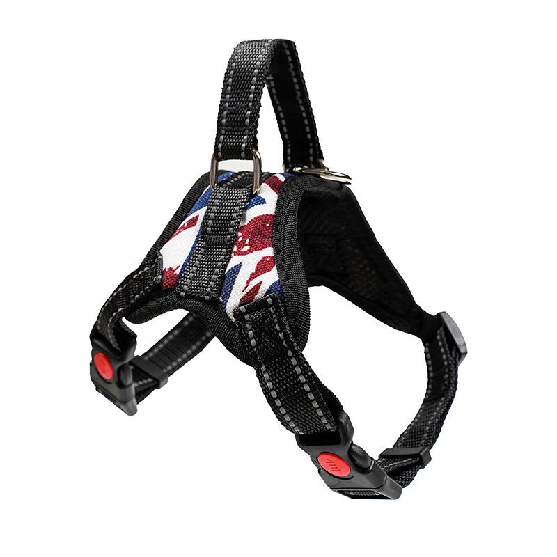 Popular Saddle-Style Chest Harness for Medium To Large Breeds: Teddy, Corgi, Golden Retriever, Samoyed.