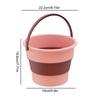 17-5L Collapsible Plastic Bucket Water Bucket Folding Handy Bucket for Bathroom Kitchen Camping Car House Washing Water Bucket