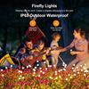 Outdoor solar powered firefly garden lights for Christmas, Halloween, New Year, outdoor courtyard decoration, and festive atmosphere at night