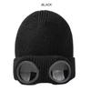 Căciulă tricotată unisex pentru bărbați și femei cu ochelari de protecție, rezistentă la vânt, călduroasă de iarnă, căciuli de schi, moale, caldă, antiderapantă, protecție pentru urechi