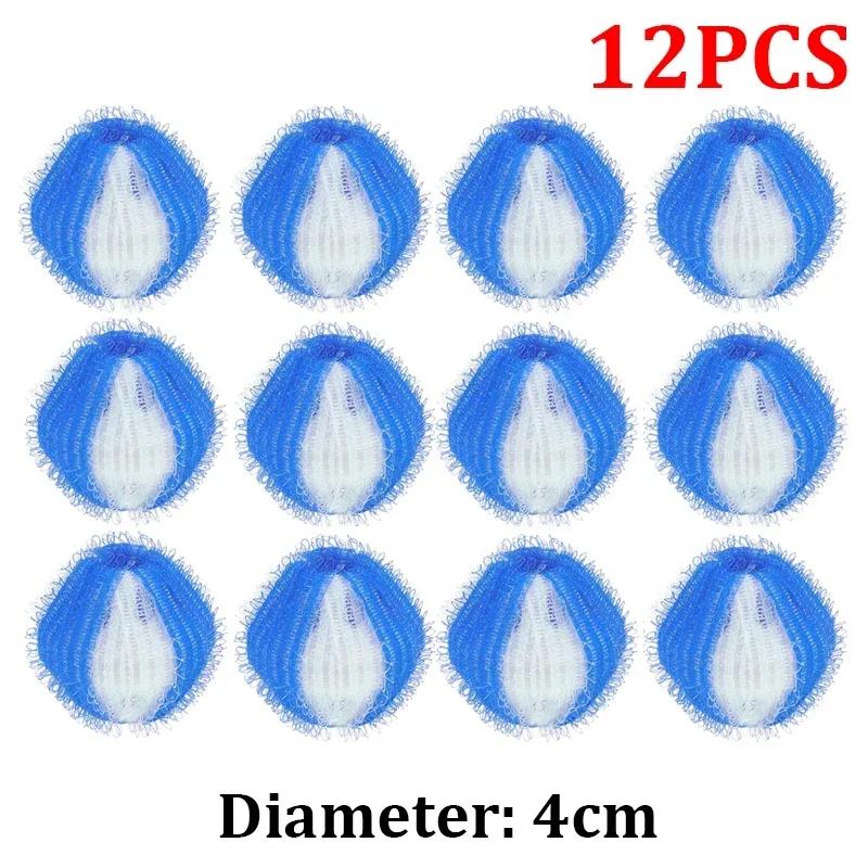 12/6pcs Laundry Balls Reusable Washing Machine Hair Filter Floating Fur Lint Hair Remover Catcher Dirty Collection Cleaning Ball