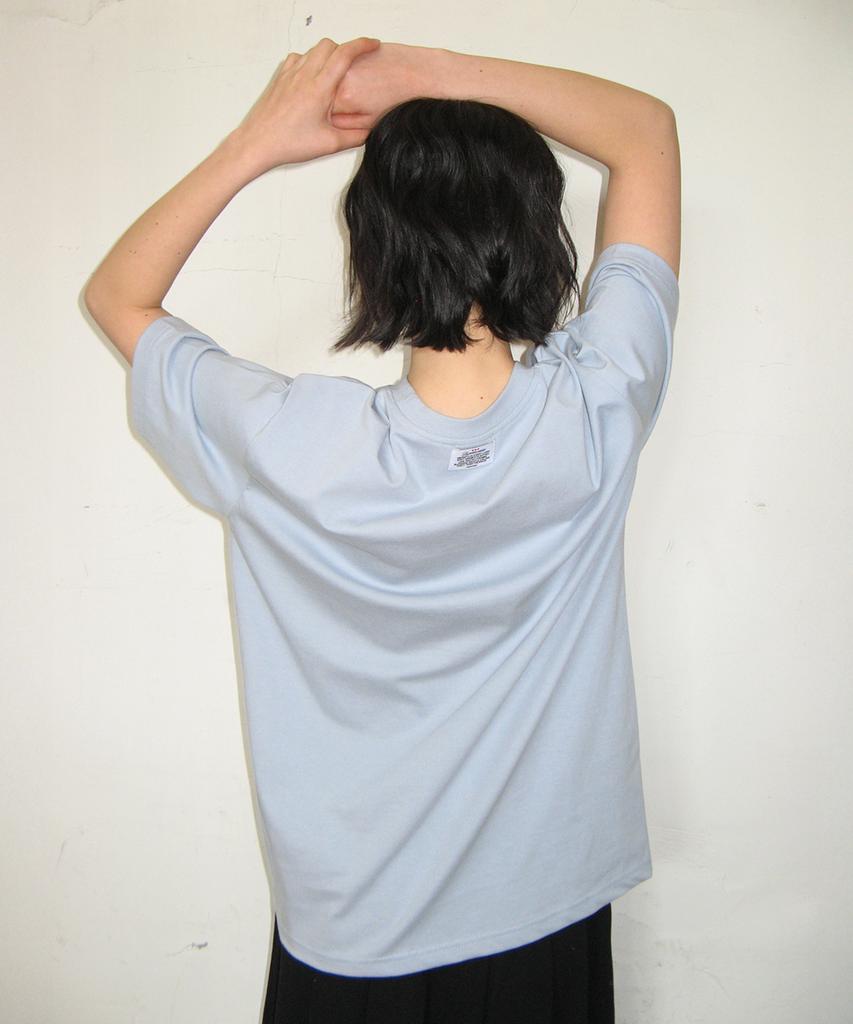 RONRON Vintage Grape Over Fit T Shirt Soft Blue