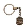 Christmas Snowman Charm Keychain Winter Holiday Key Ring 30mm Ring