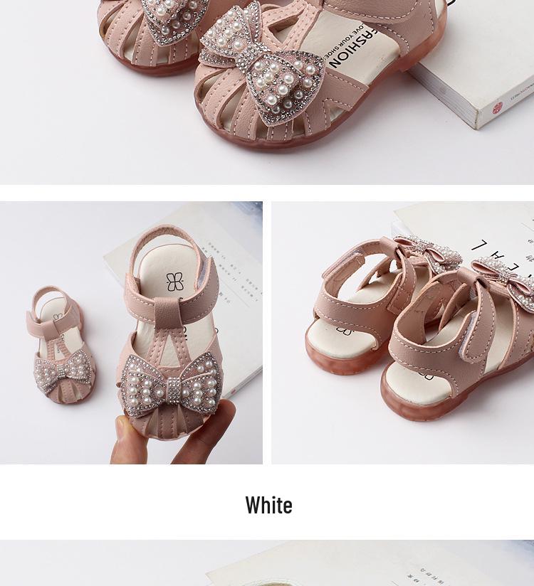 Infant Girls' Non-Slip Soft Sole Sandals for Ages 0-2 - Summer Fashion Princess Shoes