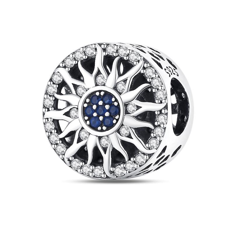 Copper Moon And Sun Theme Series Beaded Pendant For 3Mm Original Bracelet Necklace Women'S Luxury Exquisite Diy Jewelry Gift