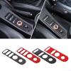 Real Soft Carbon Fiber Car Gear Shift Panel Door Lock Button Switch Frame Trim Sticker For SEAT Leon MK2 Altea 2005-2012