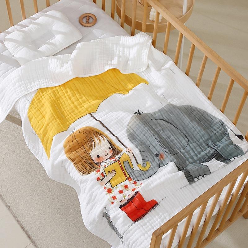 Multi-Purpose Infant Wrap - Ultra-Soft Gauze Receiving Blanket for Newborns & Toddlers for Summer/AC Use