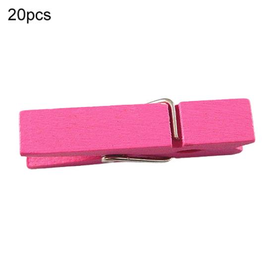 20 Pcs Multi-color Wood Clothespins Wooden Laundry Clothespins Paper Craft Clip